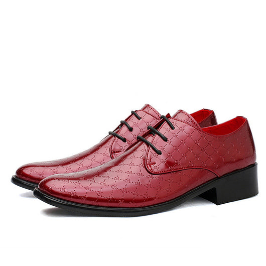 Zapatos Formales de Tacón Alto Puntiagudo en Cuero PU para Hombre - Image 19