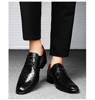 Zapatos Formales de Tacón Alto Puntiagudo en Cuero PU para Hombre - Image 21