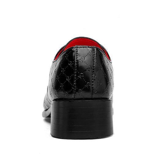 Zapatos Formales de Tacón Alto Puntiagudo en Cuero PU para Hombre - Image 28