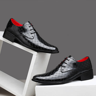 Zapatos Formales de Tacón Alto Puntiagudo en Cuero PU para Hombre - Image 29