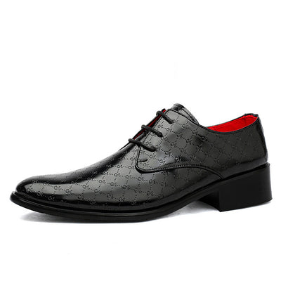 Zapatos Formales de Tacón Alto Puntiagudo en Cuero PU para Hombre - Image 31