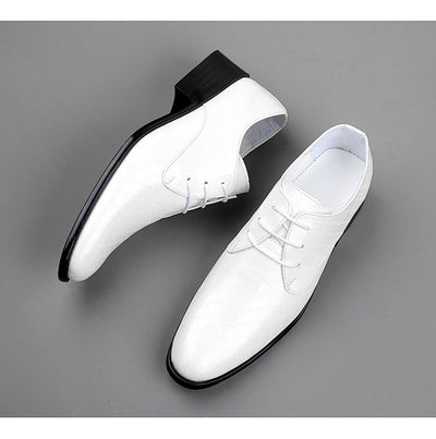 Zapatos Formales de Tacón Alto Puntiagudo en Cuero PU para Hombre - Image 36