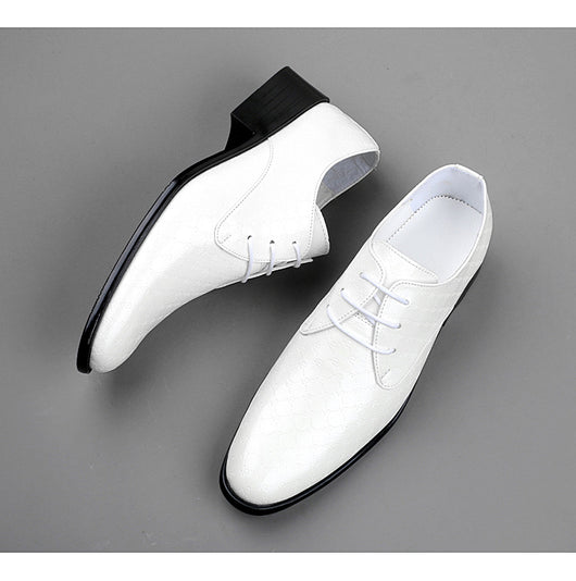 Zapatos Formales de Tacón Alto Puntiagudo en Cuero PU para Hombre - Image 36
