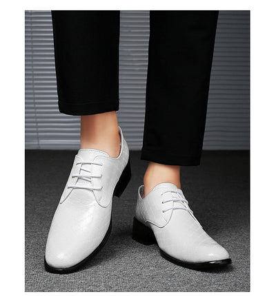 Zapatos Formales de Tacón Alto Puntiagudo en Cuero PU para Hombre - Image 37