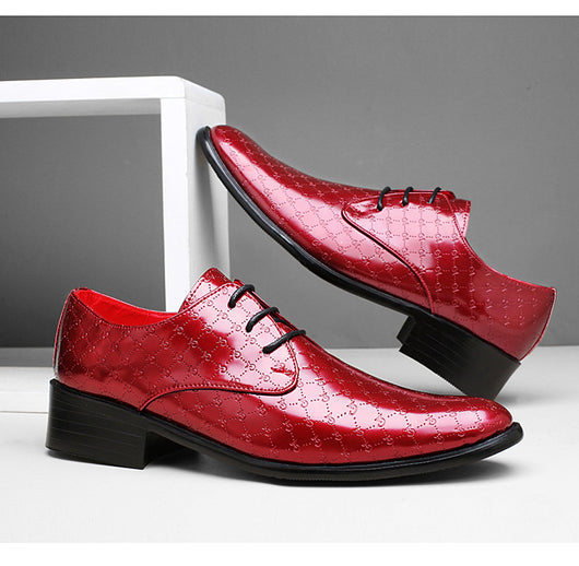 Zapatos Formales de Tacón Alto Puntiagudo en Cuero PU para Hombre - Image 38