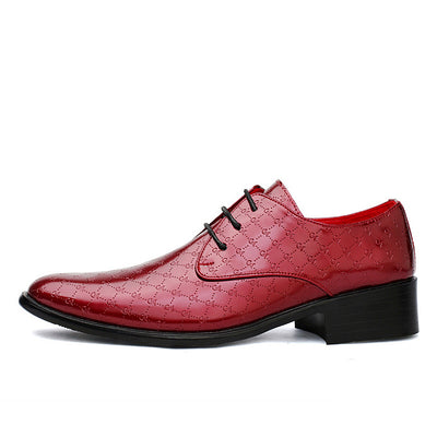Zapatos Formales de Tacón Alto Puntiagudo en Cuero PU para Hombre - Image 39