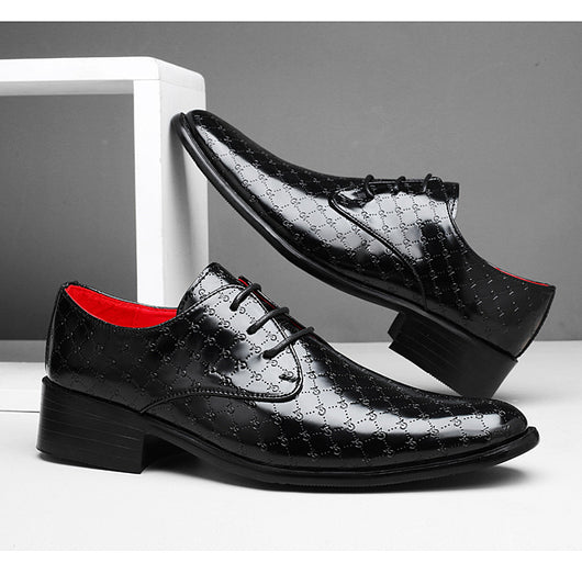 Zapatos Formales de Tacón Alto Puntiagudo en Cuero PU para Hombre - Image 41