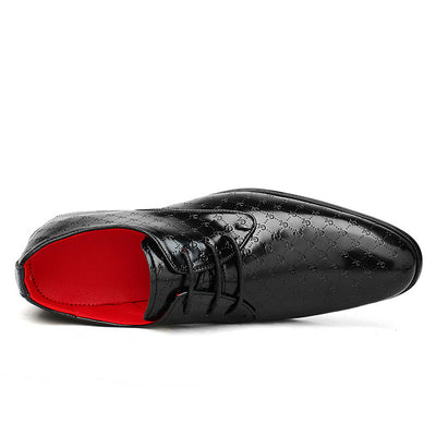 Zapatos Formales de Tacón Alto Puntiagudo en Cuero PU para Hombre - Image 44