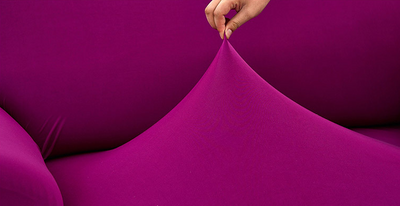 Funda Elástica Integral para Sofá de Color Sólido - Image 31