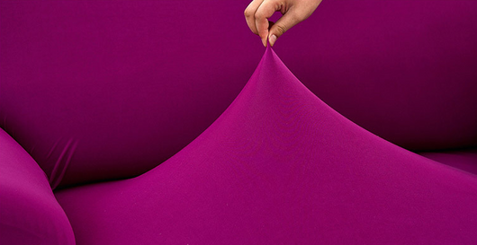 Funda Elástica Integral para Sofá de Color Sólido - Image 31