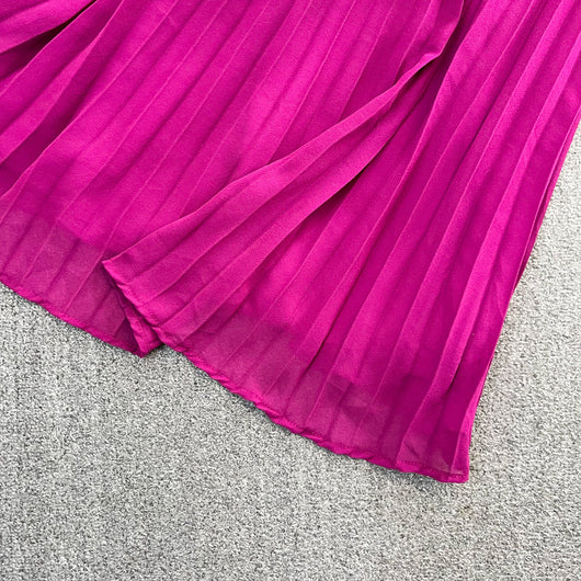 Conjunto Elegante: Blusa Suelta con Encaje y Falda Plisada de Cintura Alta - Image 23