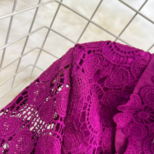 Conjunto Elegante: Blusa Suelta con Encaje y Falda Plisada de Cintura Alta - Image 35