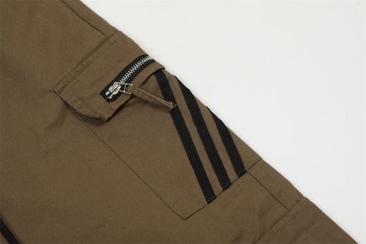 Pantalones Cargo Sueltos Multi-bolsillos Three Bars para Hombre - Image 22