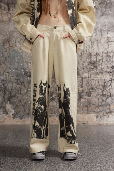 Pantalones Doberman Pinscher Estilo Hip Hop Hombre Oversize - Image 37