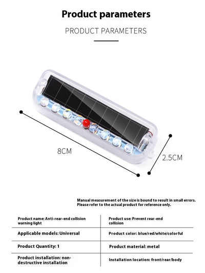 Luz Estroboscópica Solar Anti-colisión para Vehículos - Image 7