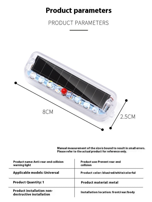 Luz Estroboscópica Solar Anti-colisión para Vehículos - Image 7