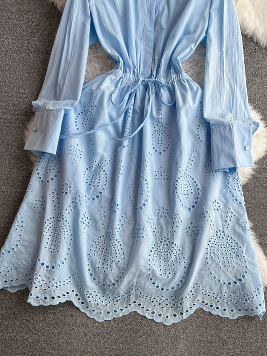 Vestido Midi Ajustado con Mangas Farol - Efecto Silueta Esbelta - Image 10