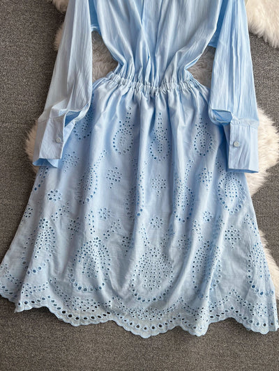 Vestido Midi Ajustado con Mangas Farol - Efecto Silueta Esbelta - Image 11