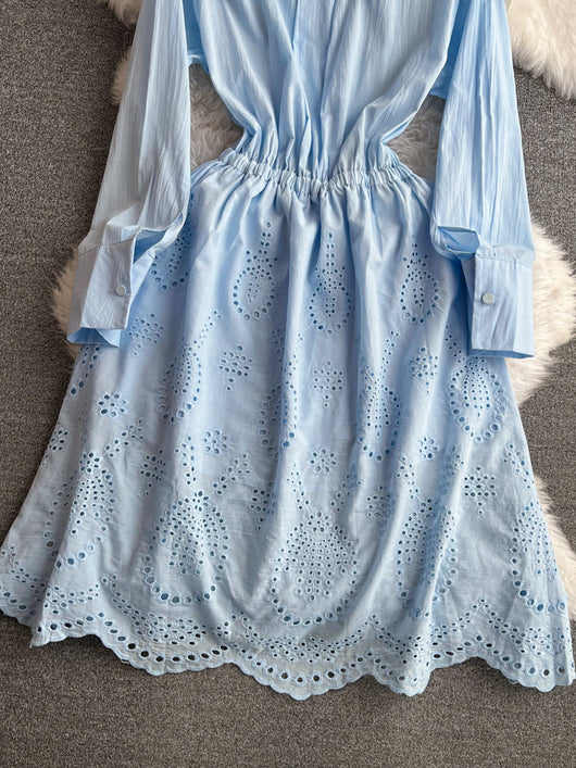 Vestido Midi Ajustado con Mangas Farol - Efecto Silueta Esbelta - Image 11