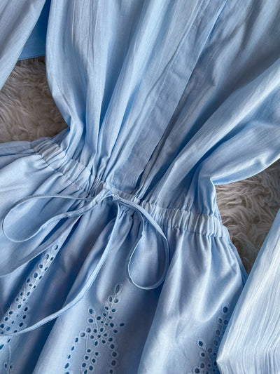 Vestido Midi Ajustado con Mangas Farol - Efecto Silueta Esbelta - Image 12