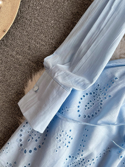 Vestido Midi Ajustado con Mangas Farol - Efecto Silueta Esbelta - Image 25
