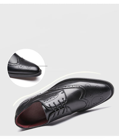 Zapatos de Cuero Tallado con Cordones y Suela Ancha Estilo Británico - Image 20