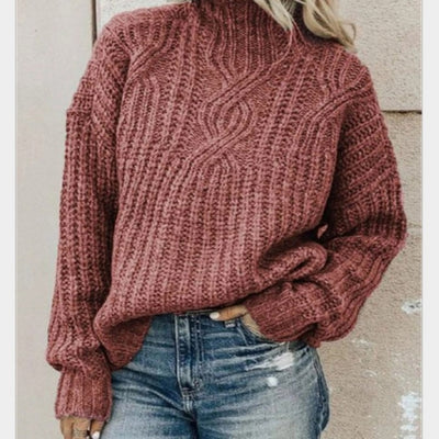 Suéter de Cuello Alto con Detalle Retorcido para Mujer - Image 15