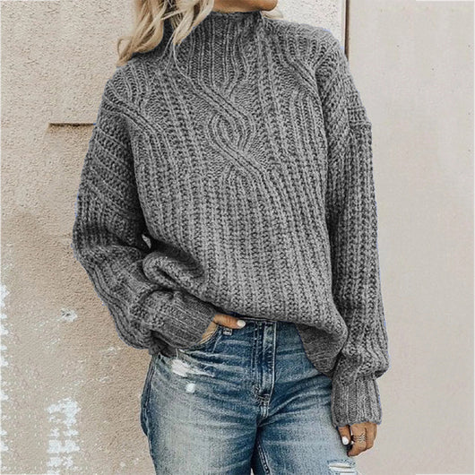 Suéter de Cuello Alto con Detalle Retorcido para Mujer - Image 17