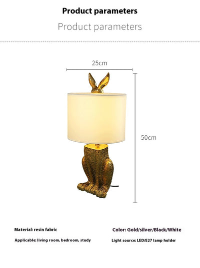 Lámpara de Mesa Conejo Diseño Nórdico Minimalista - Image 9