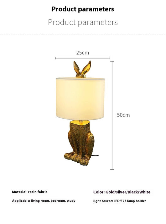 Lámpara de Mesa Conejo Diseño Nórdico Minimalista - Image 9