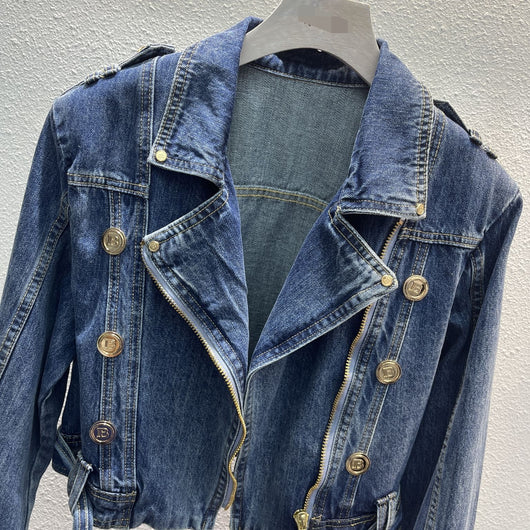Chaqueta Denim Oversize Estilo Coreano con Botones Decorativos - Image 25