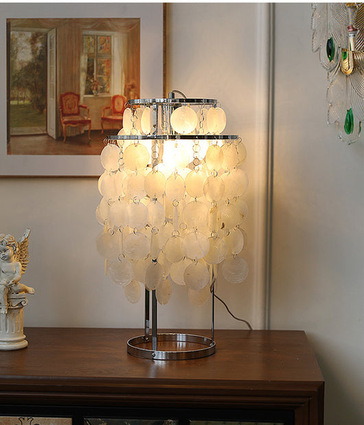 Lámpara de Mesita Decorativa con Diseño de Concha - Image 10