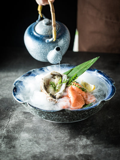 Plato de Cerámica para Sashimi con Hielo Seco - Image 18