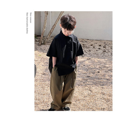 Camisa Blanca de Manga Corta para Niño - Comodidad de Verano - Image 14
