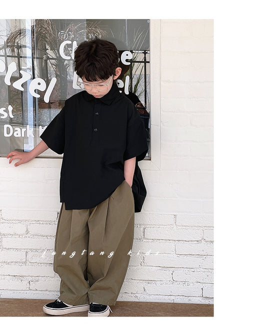 Camisa Blanca de Manga Corta para Niño - Comodidad de Verano - Image 15