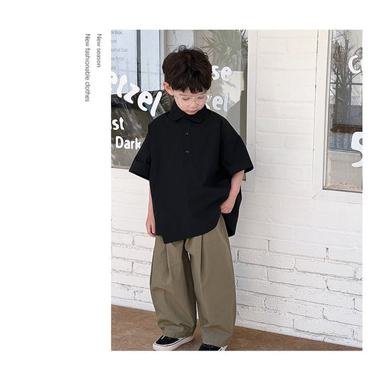 Camisa Blanca de Manga Corta para Niño - Comodidad de Verano - Image 17
