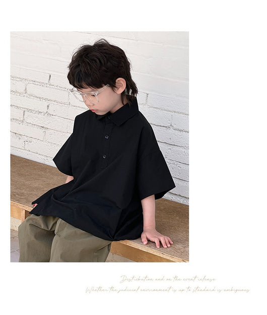 Camisa Blanca de Manga Corta para Niño - Comodidad de Verano - Image 19