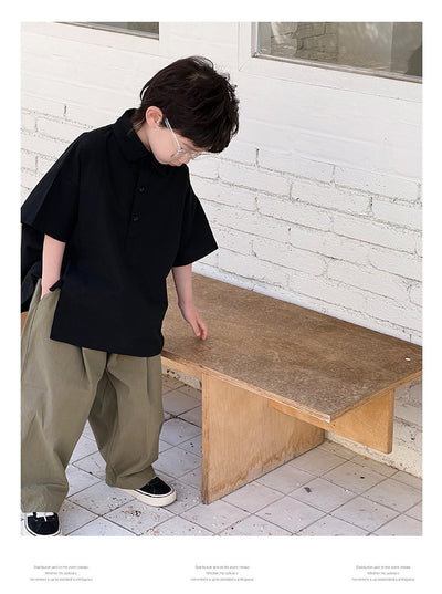 Camisa Blanca de Manga Corta para Niño - Comodidad de Verano - Image 23