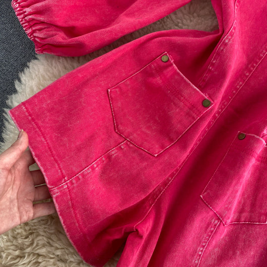 Short Jeans Vintage Ajustado de Una Botonadura - Image 28