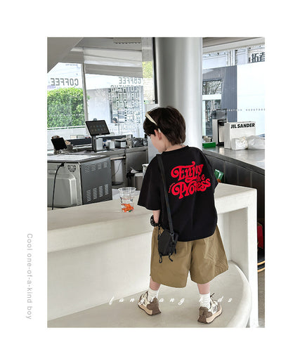 Abrigo Infantil con Estampado de Letras - Manga Corta - Image 28