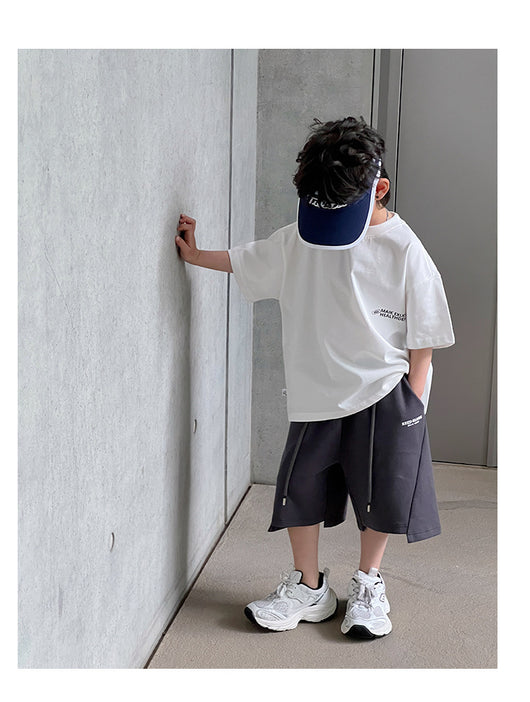 Remera Infantil Estampada con Letras - Manga Corta para Verano - Image 12