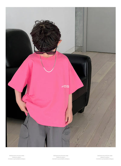 Remera Infantil Estampada con Letras - Manga Corta para Verano - Image 14