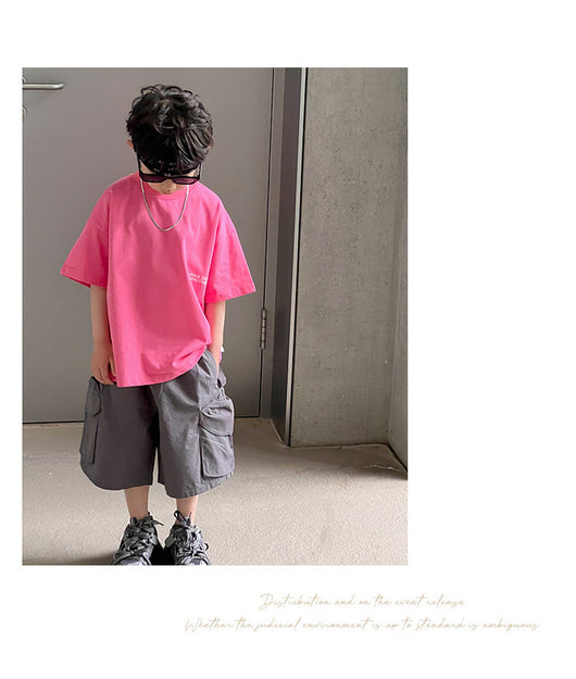 Remera Infantil Estampada con Letras - Manga Corta para Verano - Image 17