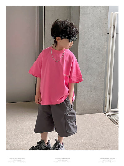 Remera Infantil Estampada con Letras - Manga Corta para Verano - Image 18