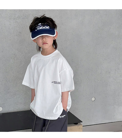 Remera Infantil Estampada con Letras - Manga Corta para Verano - Image 21