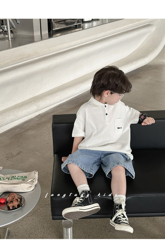 Playera Infantil y Juvenil Estilo Coreano para Niños - Image 14