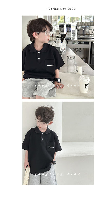 Playera Infantil y Juvenil Estilo Coreano para Niños - Image 15