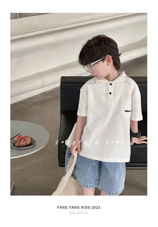 Playera Infantil y Juvenil Estilo Coreano para Niños - Image 24