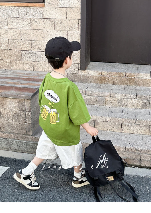 Playera Deportiva Suelta para Niños - Cuello Redondo Verano - Image 21