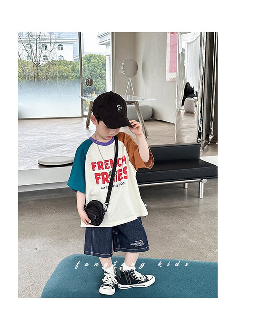 Playera Infantil Patchwork Street Style - Diseño Moderno y Versátil - Image 8